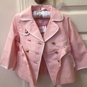 Janie and jack pleated trench coat 18-24 month